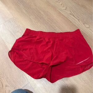 Lululemon hotty hots in dark red
